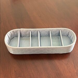 Vintage Quilted Jewelry or Closet Organizer Tray